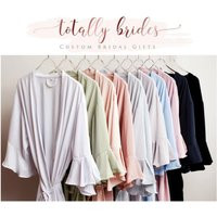 Ruffle Robes Bridesmaid Robes Silky Lace Robe, Robes, Bride Bridal Party | Gifts, Trim, Wedding Gift | Etsy (US)