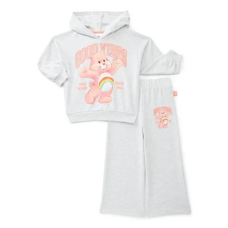Care Bears Toddler Girls Long Sleeve Graphic Hoodie and Matching Sweatpants Set, 2-Piece, Sizes 12M-5T | Walmart (US)