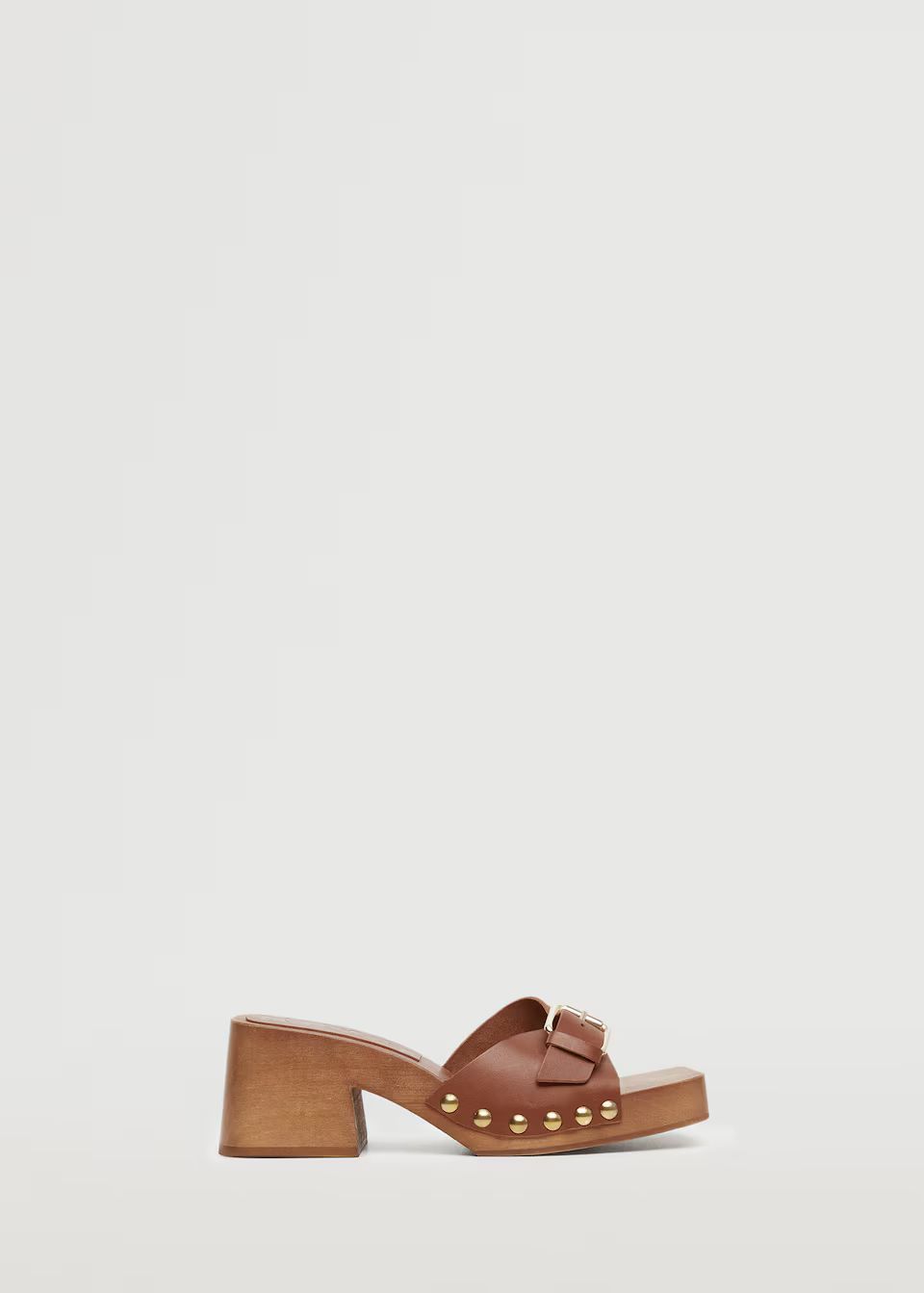Studded leather sandals | MANGO (US)