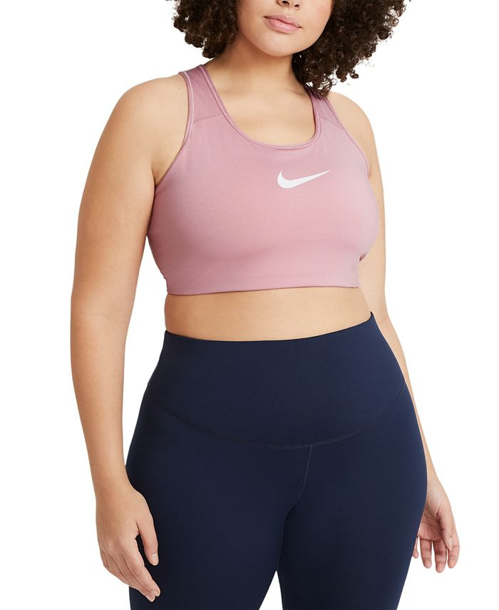 Nike Plus Size Dri-FIT Medium-Support Sports Bra & Reviews - Activewear - Plus Sizes - Macy's | Macys (US)