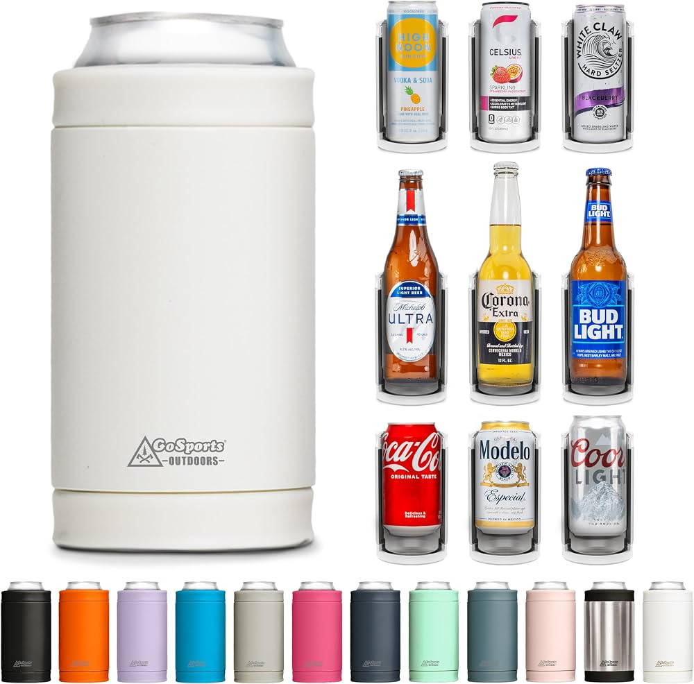 3 in 1 Insulated Can Cooler - 15+ Colors - Universal Size for 12 oz Cans, Slim Cans, and Bottles | Amazon (US)