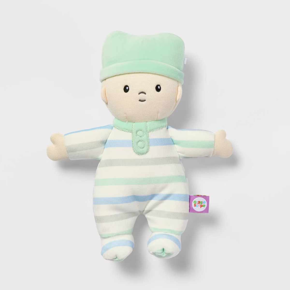 8" Boy Soft Little Baby Doll Stripe Pajamas - Gigglescape™ | Target