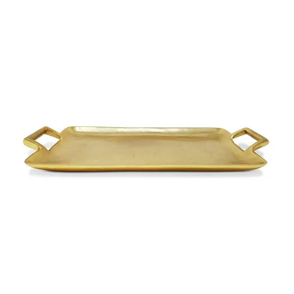 Gold Rectangle Serving Tray with Handles - Large | Bed Bath & Beyond