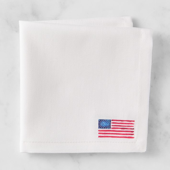 American Flag Cocktail Napkins, Set of 6 | Williams-Sonoma