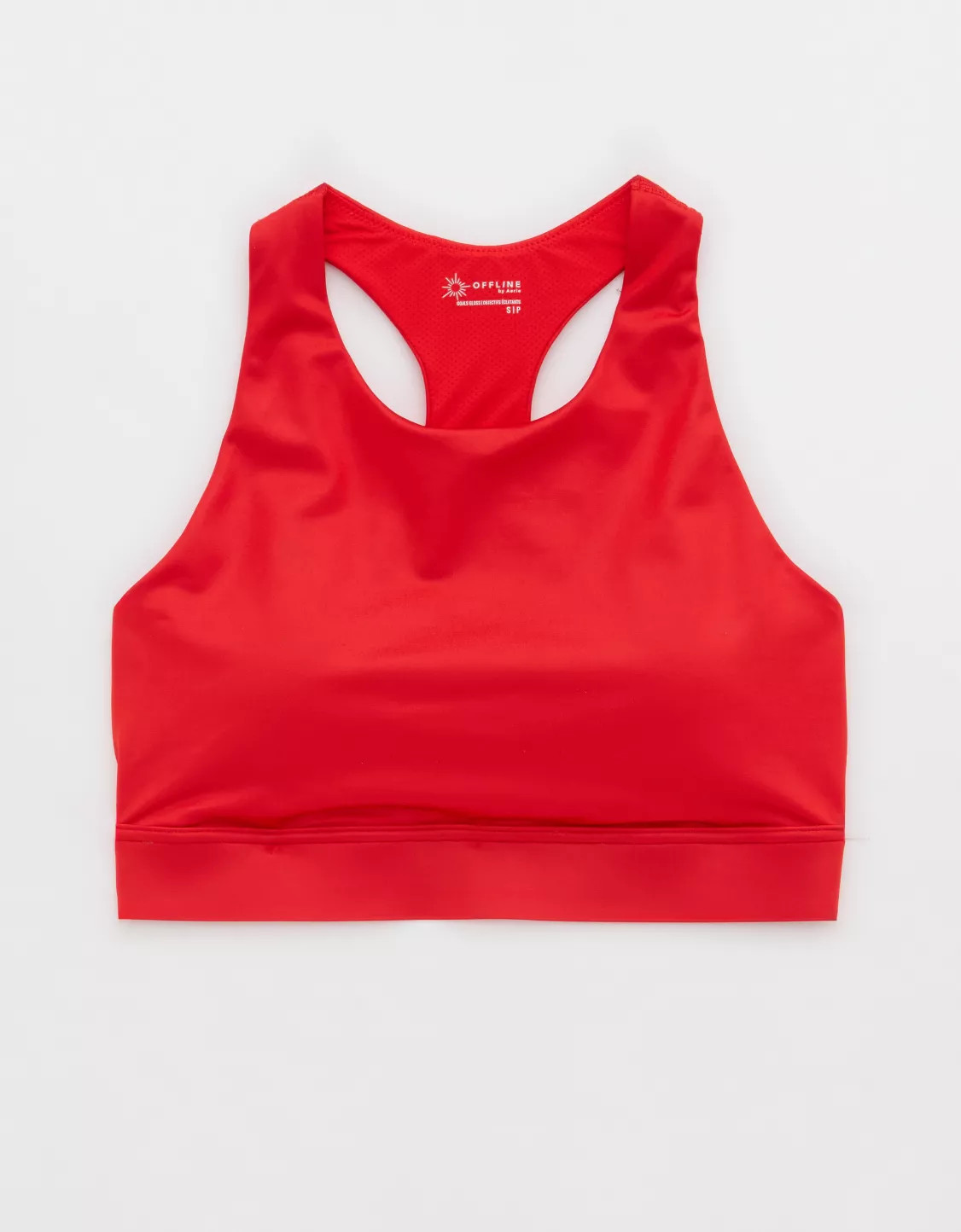 OFFLINE By Aerie Goals Gloss High Neck Sports Bra | Aerie