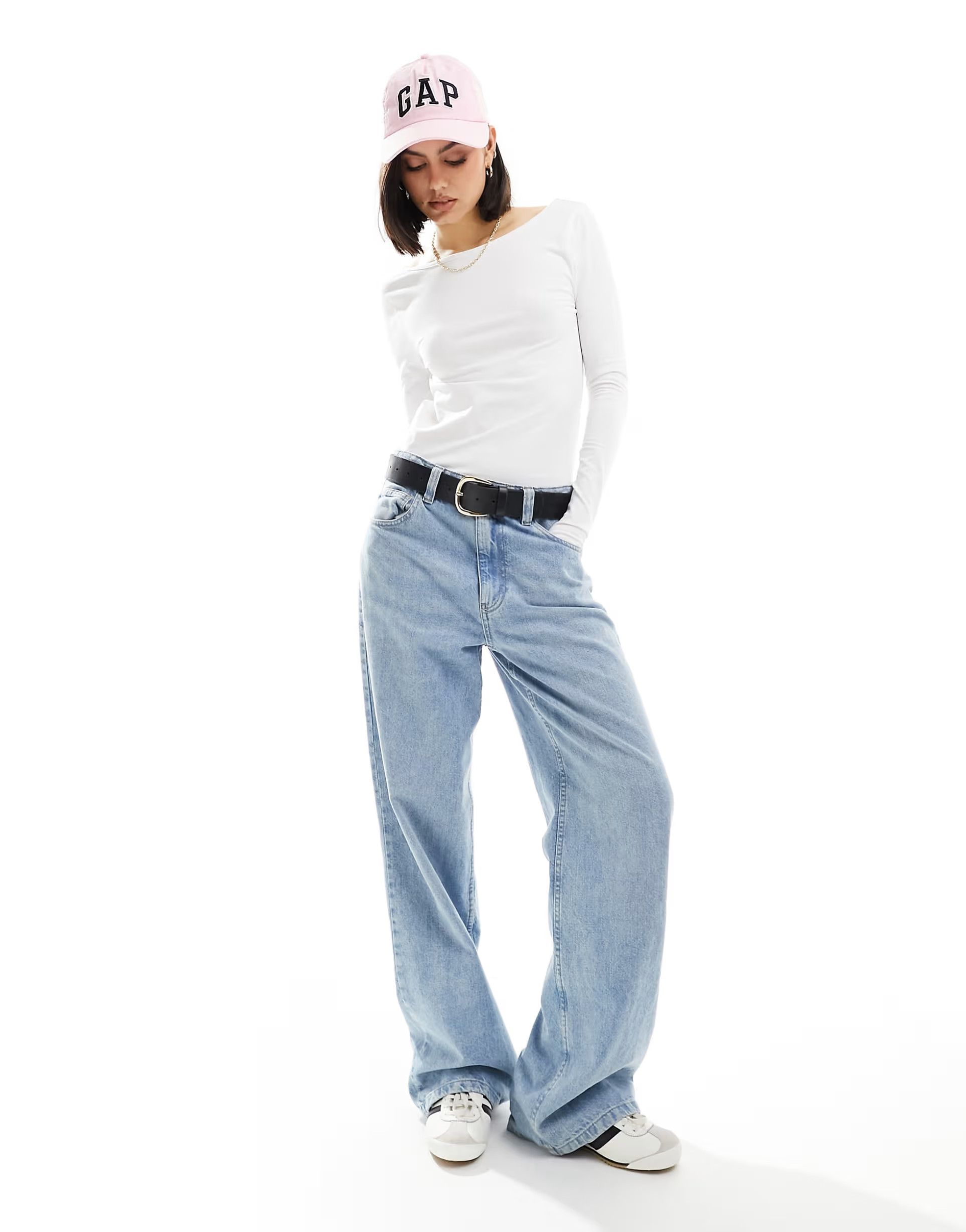 ASOS DESIGN - Top manches longues avec décolleté dans le dos - Blanc | ASOS | ASOS (Global)