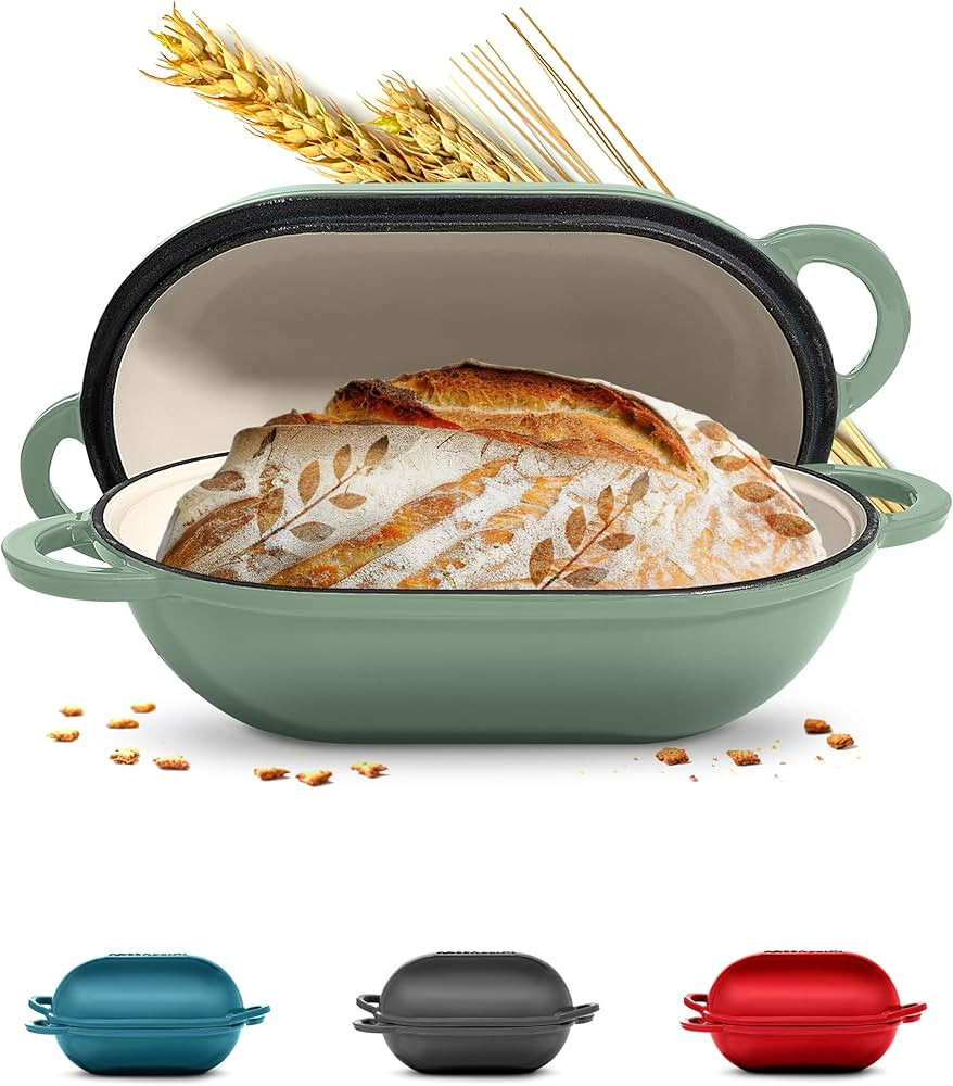Signature Enameled Cast Iron Sourdough Bread Oven | Non-Stick with Tight Fitting Lid for Perfect ... | Amazon (US)