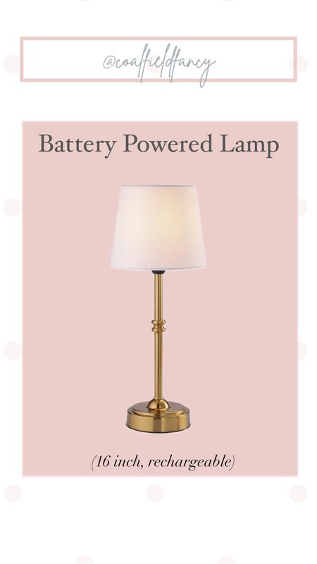 16 inch rechargeable battery powered lamp. 

#LTKhome #LTKover40 #LTKfindsunder50