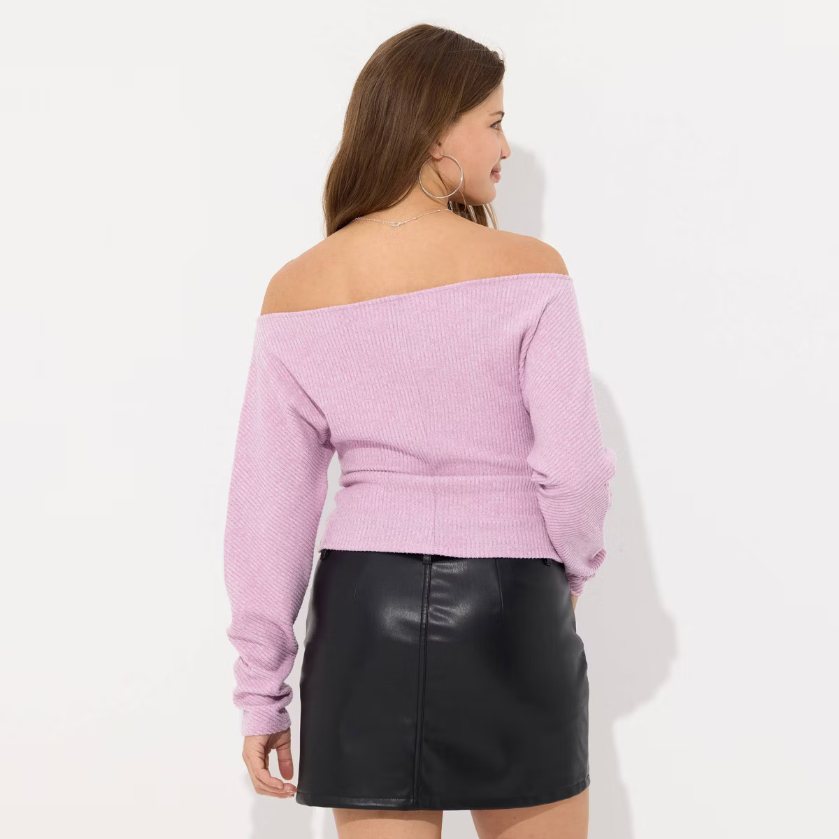 Women's Long Sleeve Off the Shoulder Top - Wild Fable™ | Target