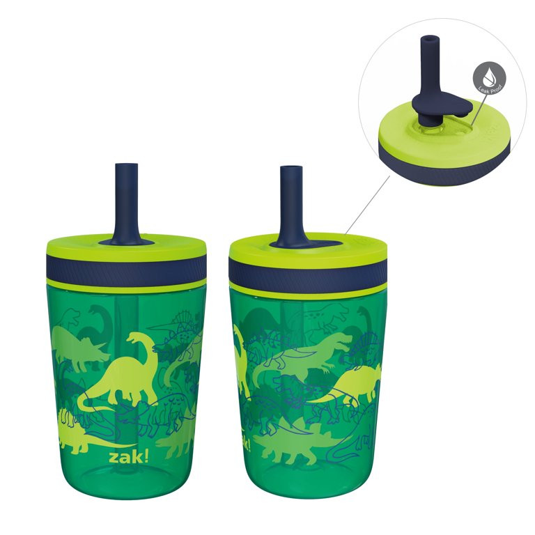 Zak Designs 15oz Kelso Toddler Cups For Travel or At Home, Durable Plastic Sippy Cups With Leak-P... | Walmart (US)