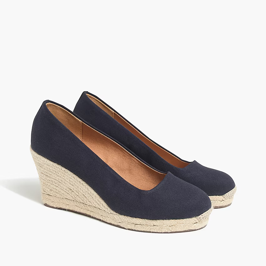 Factory: New Canvas Espadrille Wedges For Women | J.Crew Factory