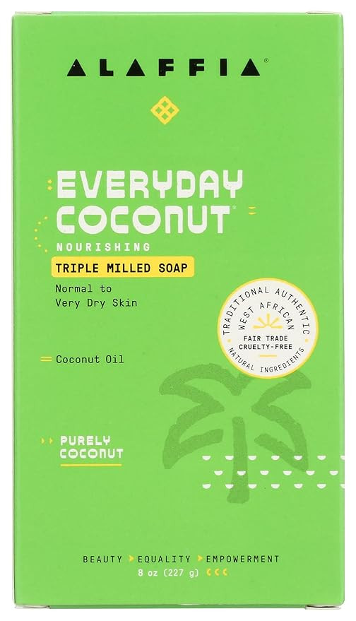 ALAFFIA Everyday Coconut Bar Soap, 8 OZ | Amazon (US)