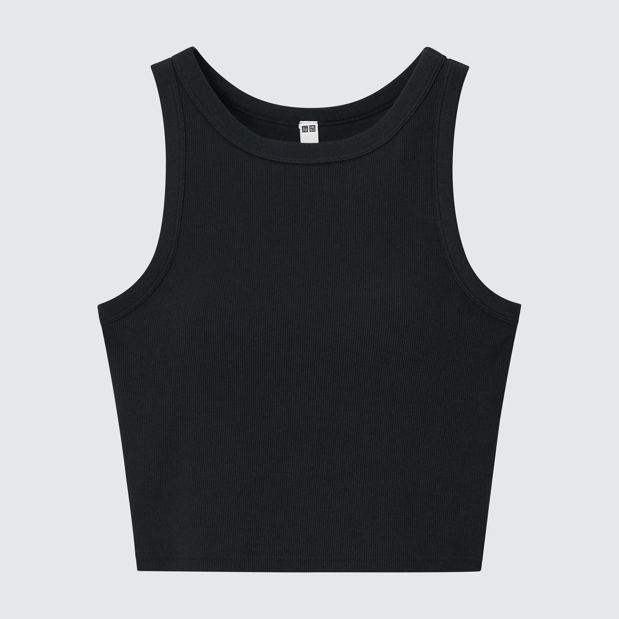 Ribbed Cropped Sleeveless Bra Top | UNIQLO (US)