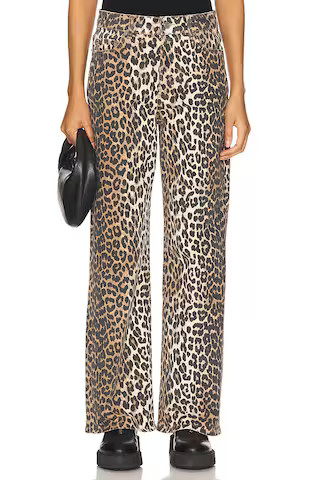 Ganni Izey Wide Leg Jeans in Leopard from Revolve.com | Revolve Clothing (Global)