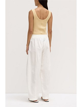 Loxley Cotton Blend Pant White | David Jones (Australia & New Zealand)