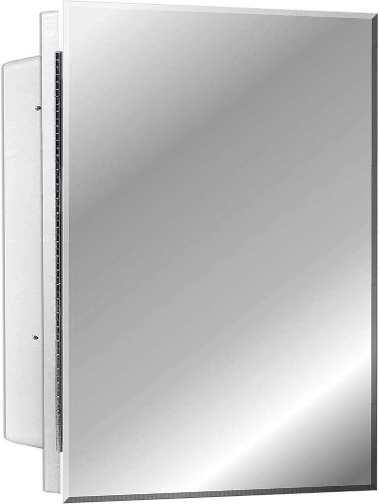 Mirrors and More 16" x 22" Medicine Cabinets for Bathroom with Mirror - Frameless Polished Edge, ... | Amazon (US)