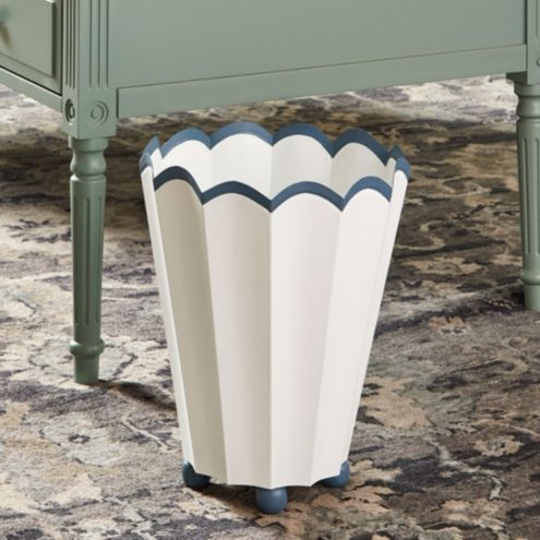 Annabelle Scalloped Waste Basket | Ballard Designs, Inc.