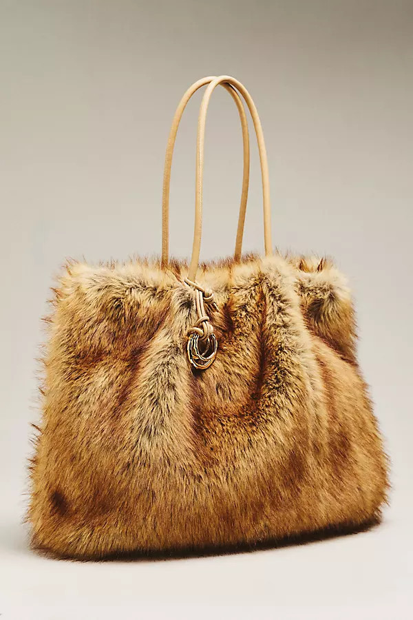 Noor XL Faux Fur Tote Bag | Anthropologie (US)