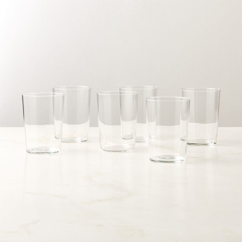 Marta Modern Drinking Glasses Set of 6 + Reviews | CB2 | CB2