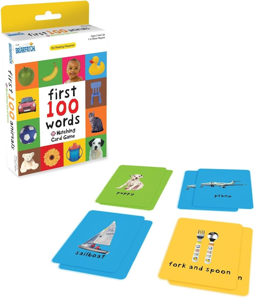 Briarpatch, First 100 Words Matching Card Game, Based On Board Books by Roger Priddy, Preschool L... | Amazon (US)