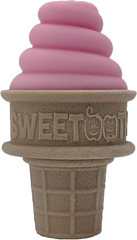 Ice Cream Cone Shaped Baby Teether - Pretty Pink | Amazon (US)