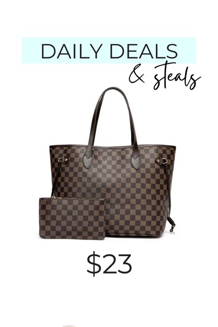 $23 checkered tote bag! 

#LTKSaleAlert #LTKItBag #LTKStyleTip