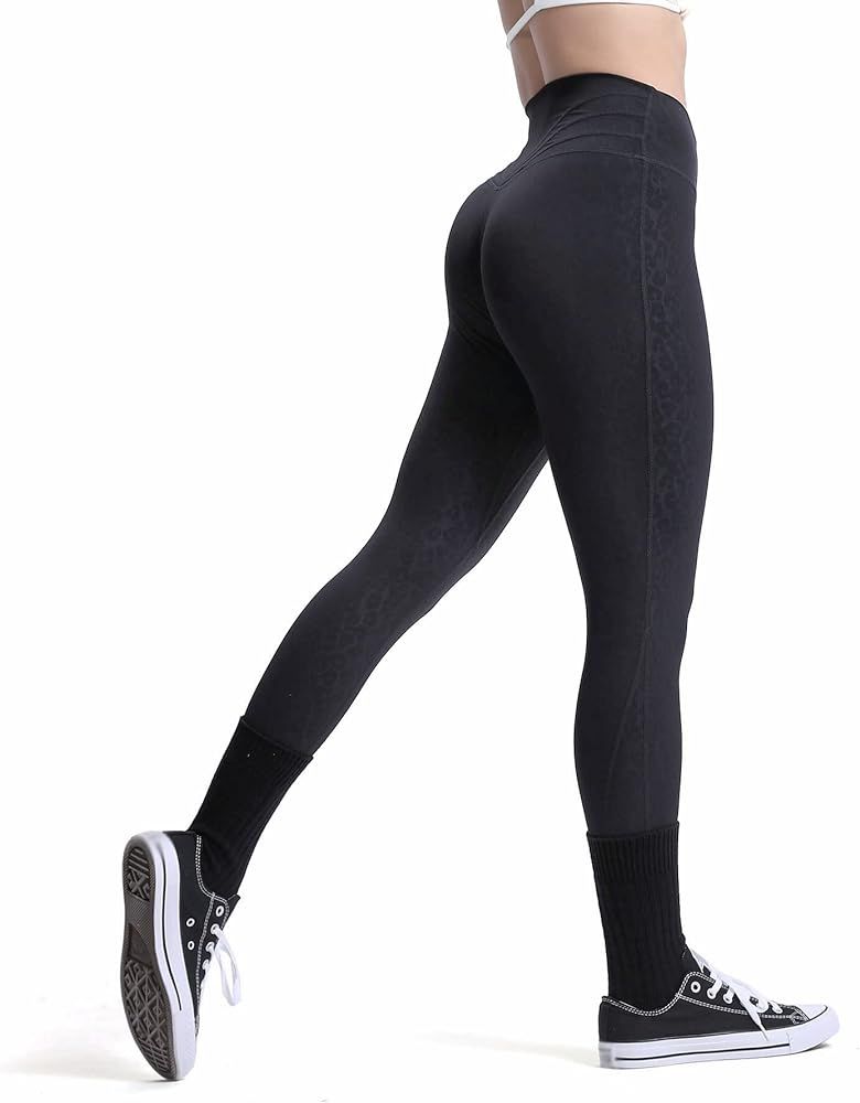 Aoxjox High Waisted Workout Leggings for Women Compression Tummy Control Trinity Buttery Soft Yoga P | Amazon (US)