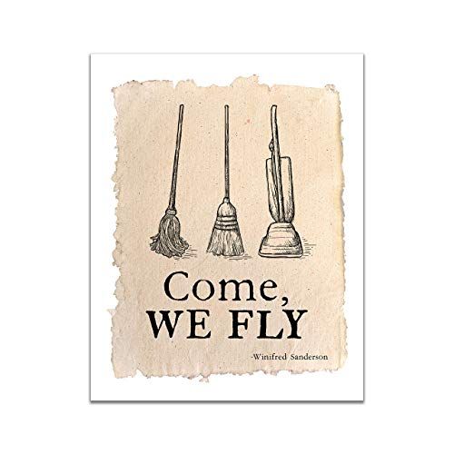 Come We Fly! - Unframed 11x14 Inch Art Print - Hocus Pocus Halloween Decorations | Amazon (US)