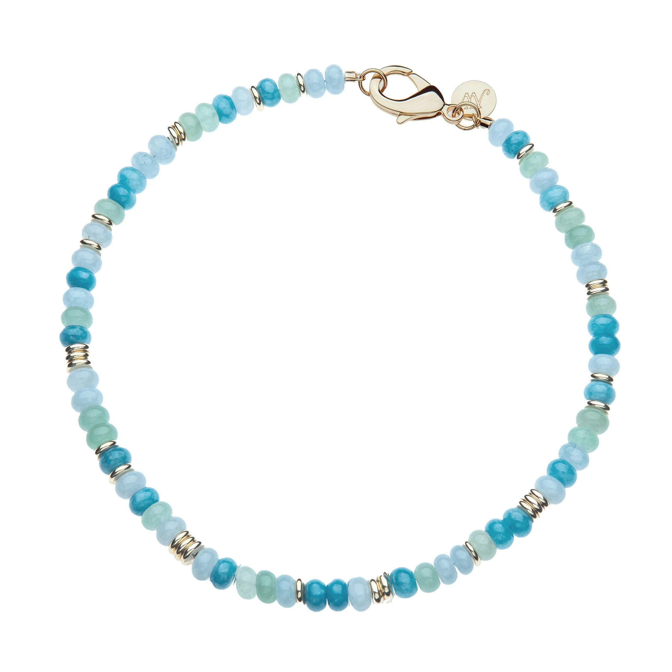 Gumdrop Beaded Necklace in Blue Mist SALE | Jane Win