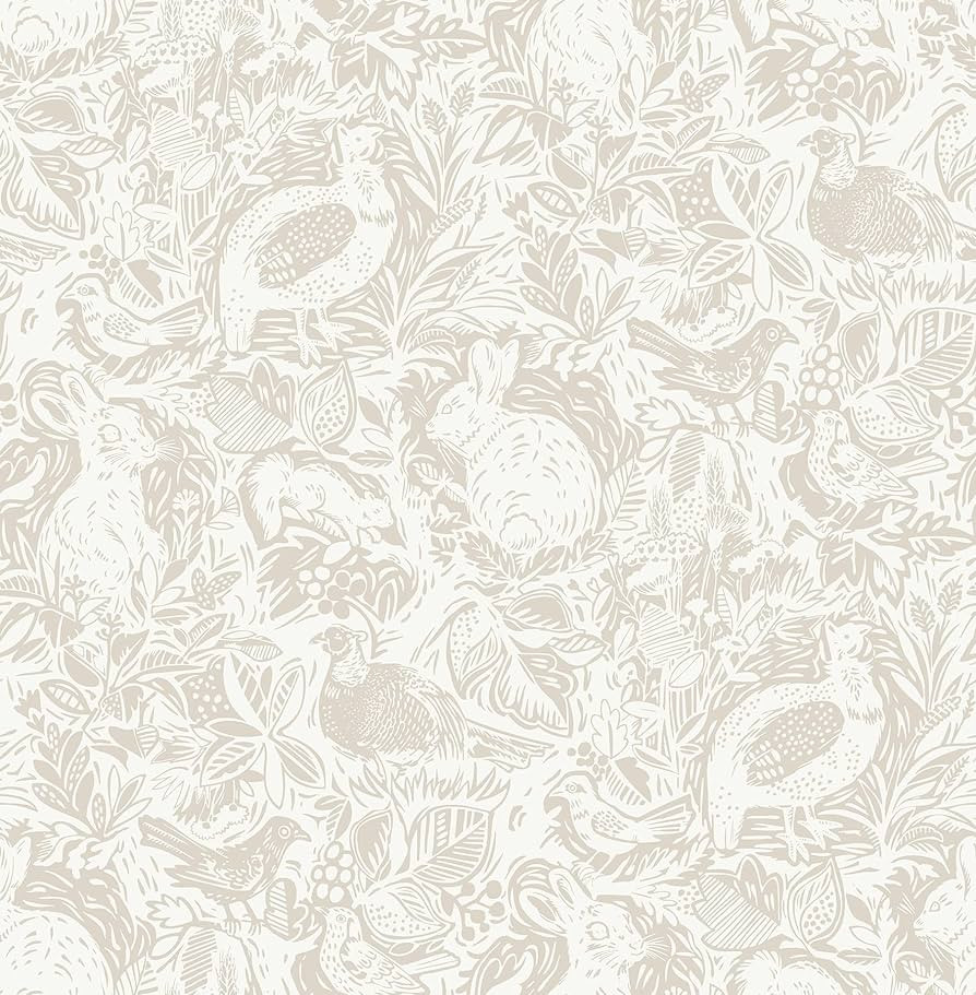 NuWallpaper Cream Terrene Self-Adhesive Removable Peel & Stick Wallpaper | Amazon (US)