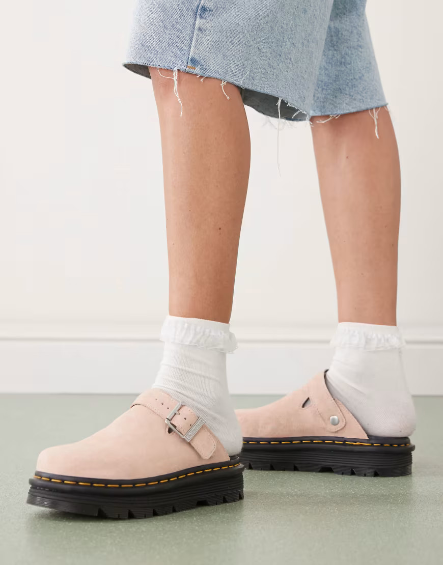 Dr Martens ZebZag mules in powder pink | ASOS (Global)