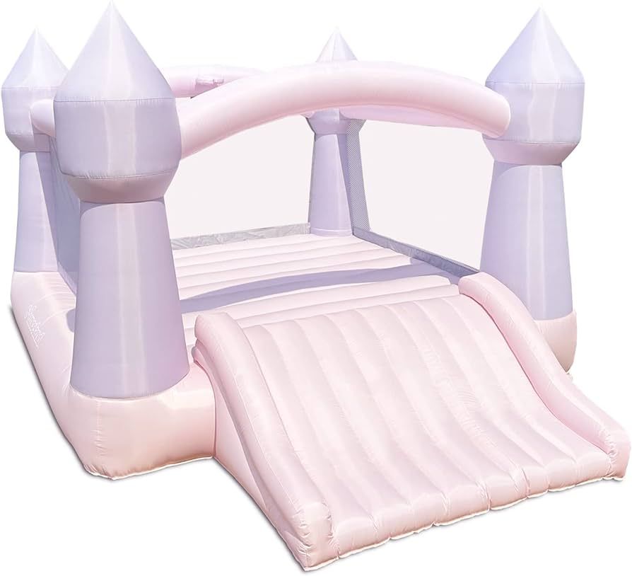 Bounceland Party Castle DayDreamer Cotton Candy Bounce House, 16.4 ft L x 13.1 ft W x 9.3 ft H, B... | Amazon (US)