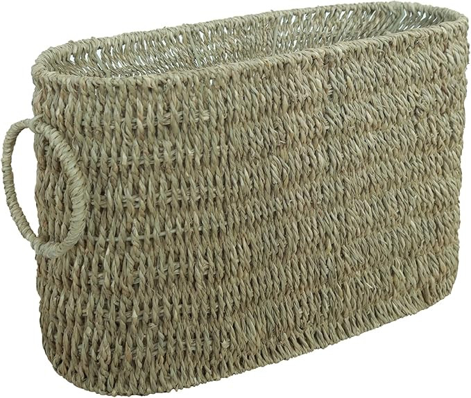 Endymion Wicker Toilet Paper Basket,Seagrass Bathroom Storage Basket for Toilet Tank,Slim Bathroo... | Amazon (US)