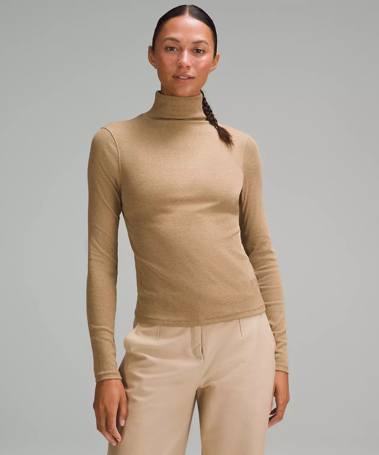 Ribbed Wool-Blend Turtleneck | Women's Long Sleeve Shirts | lululemon | Lululemon (US)