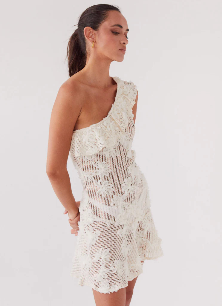 Juliette Embroidered Mini Dress - Ivory Tea | Peppermayo (Global)