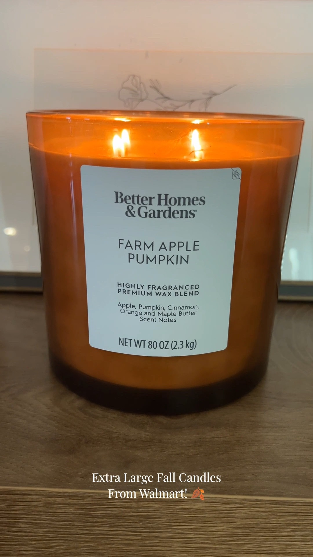 Extra large fall candles from Walmart! 🍂

#LTKSeasonal #LTKHome