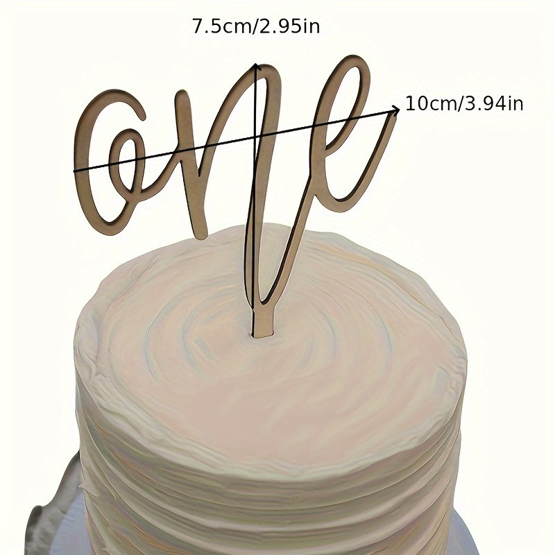 "crafty" Chic Wooden Number One Cake Topper Perfect Birthday - Temu | Temu Affiliate Program