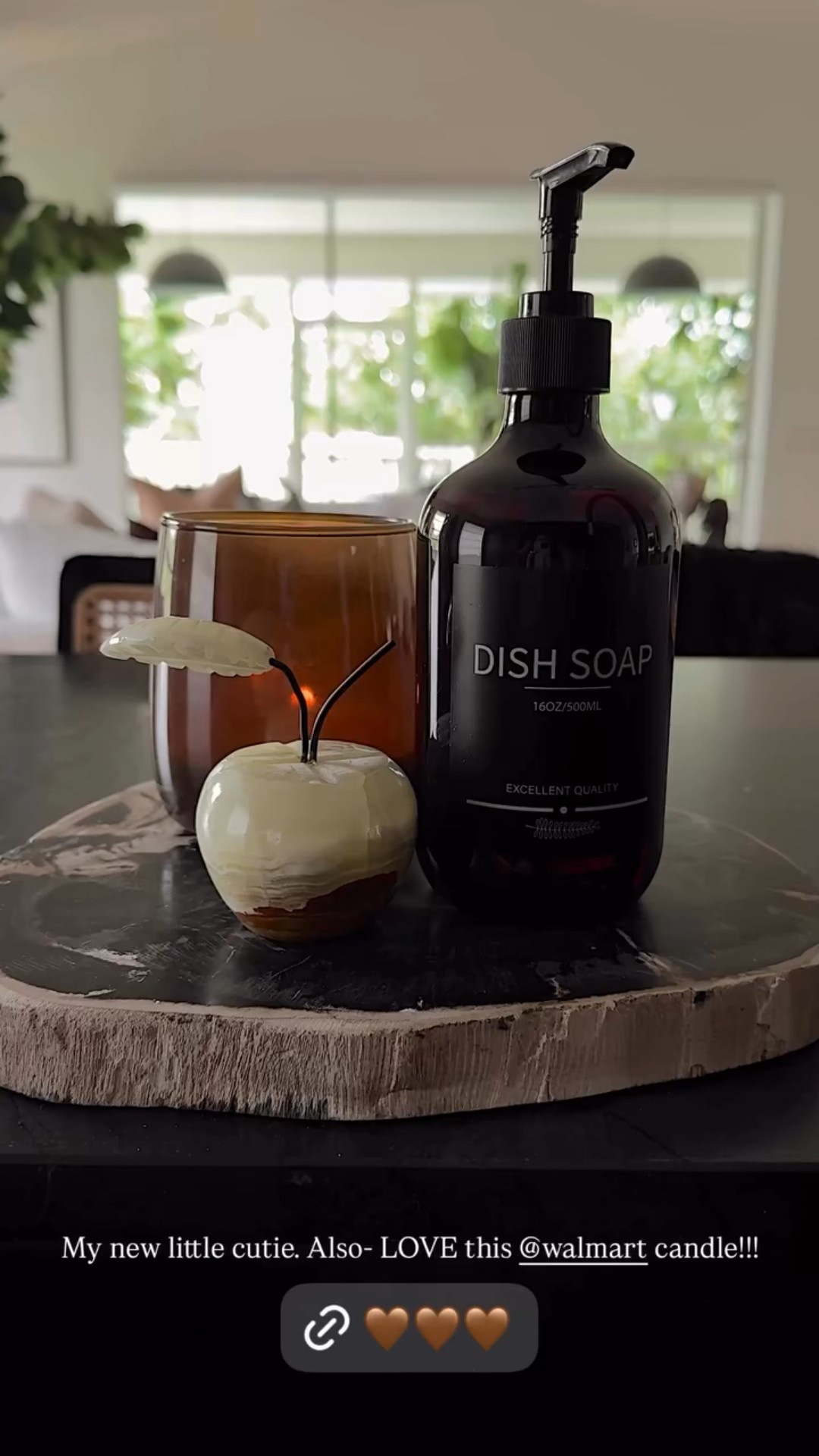My new little cutie. Also- LOVE this @walmart candle!!!