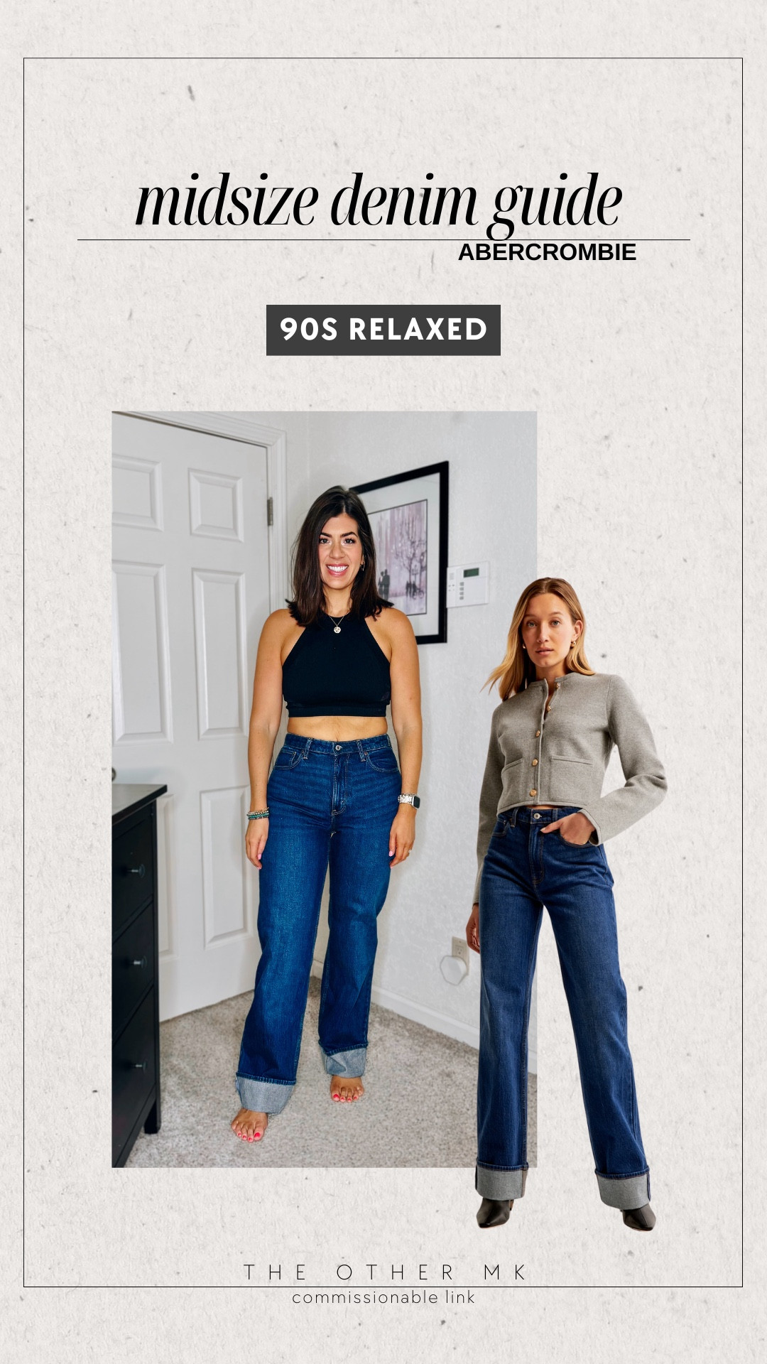 Abercrombie denim sale- code DENIMAF 
In a 29 long curve in the relaxed straight 

#LTKOver40 #LTKSaleAlert #LTKNYFW