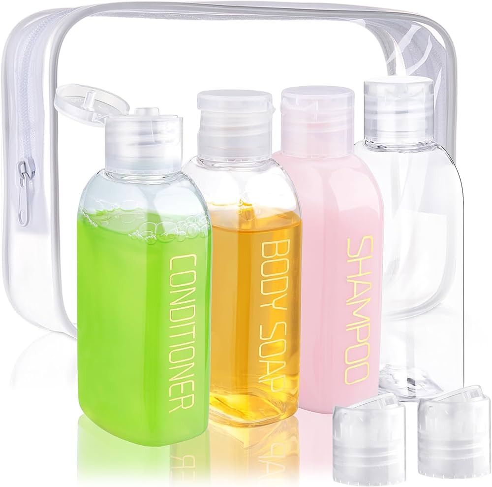 Cosywell Leakproof Squeeze Bottles Travel Kit - 4pc 3.4 oz TSA Approved for Shampoo, Conditioner ... | Amazon (US)