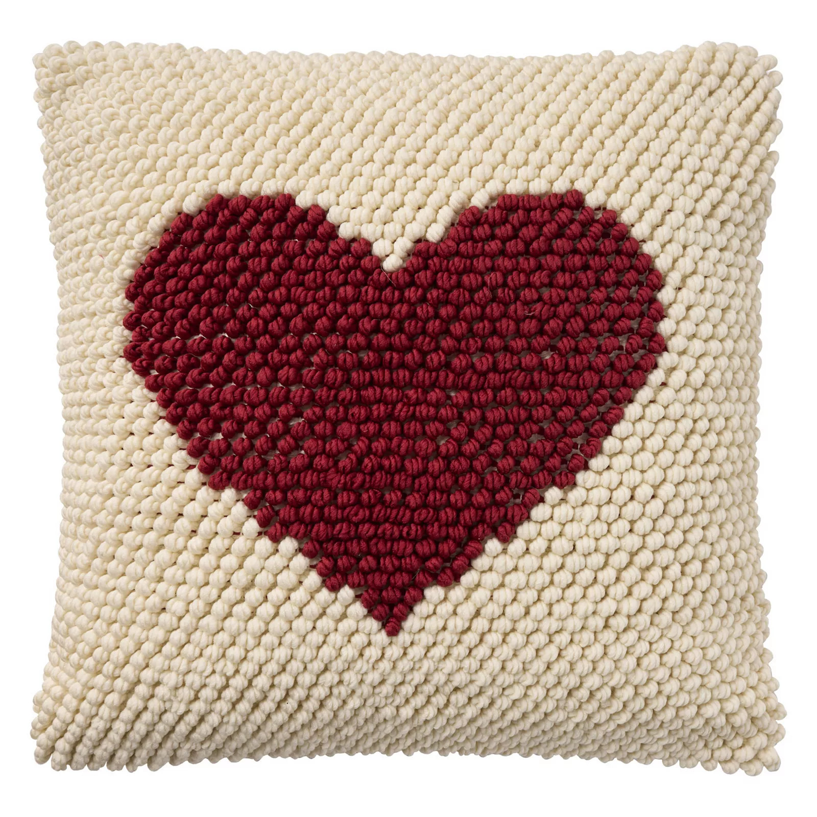Mina Victory Holiday Loop Heart Indoor Throw Pillow, Red | Kohl's