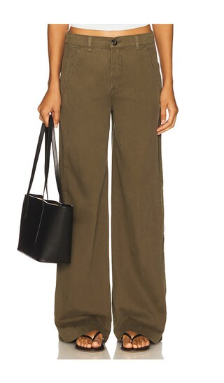 Jadyn Low Slung Palazzo in Sequoia | Revolve Clothing (Global)