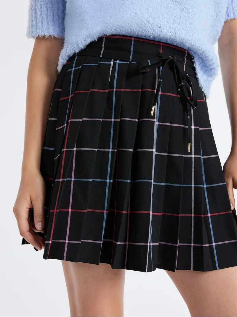Free Assembly Women's Pleated Mini Skirt, Sizes XS-XXL | Walmart (US)