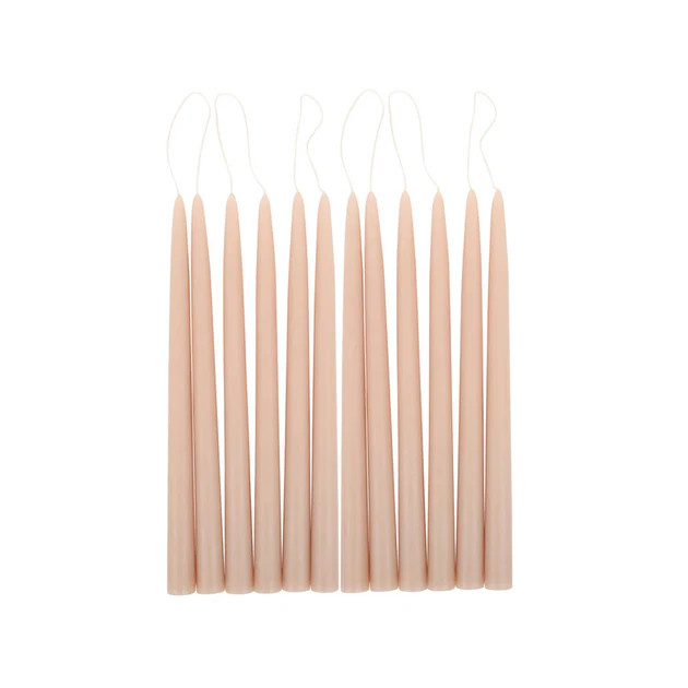 Shell Pink Taper Candles | Cailini Coastal