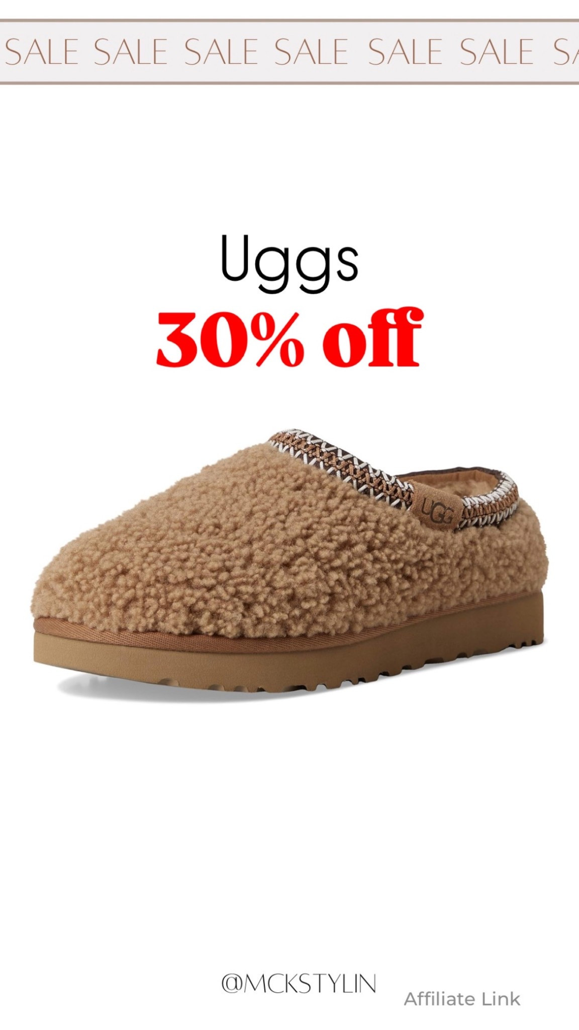 Ugg slippers 30% off 

#LTKSaleAlert #LTKSeasonal #LTKFindsUnder100