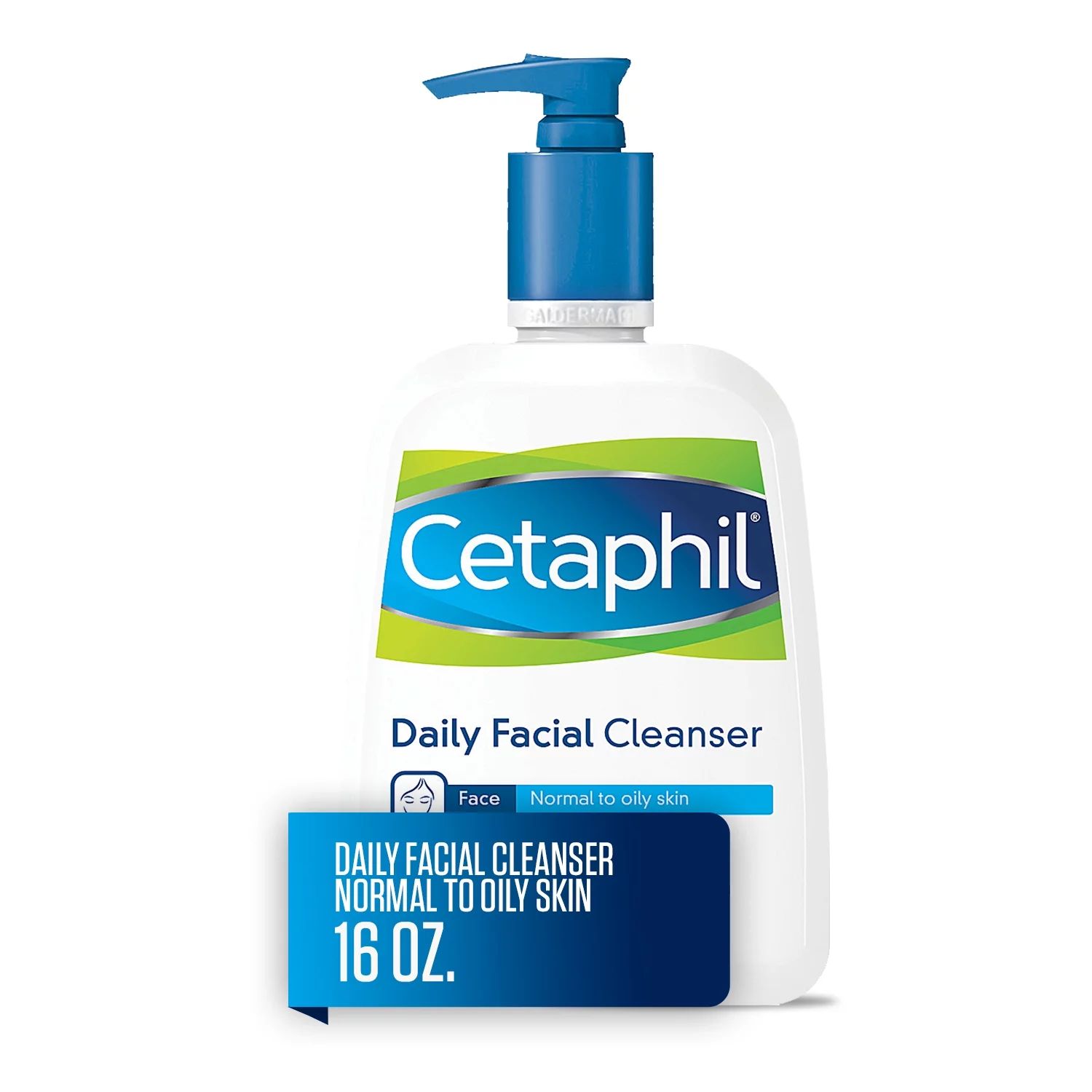 Cetaphil Daily Facial Cleanser, Face Wash For Normal to Oily Skin, 16 Oz | Walmart (US)