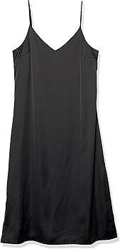 The Drop Women's Ana Silky V-Neck Midi Slip Dress | Amazon (US)
