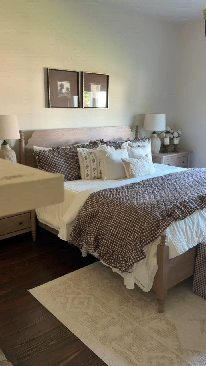 This gorgeous brown gingham bedding from our summer collection is still available! It would look GORG with our new fall collection that just dropped 👀

#LTKSeasonal #LTKHome