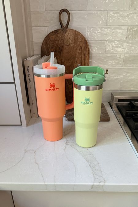 These new tumblers from @stanley_brand just arrived in some super fun and bright spring colors! I got my classic 40oz quencher in the color nectarine, and the IceFlow flip straw tumbler in the 30oz in the color citron! #stanleypartner

#LTKhome #LTKstyletip #LTKsalealert