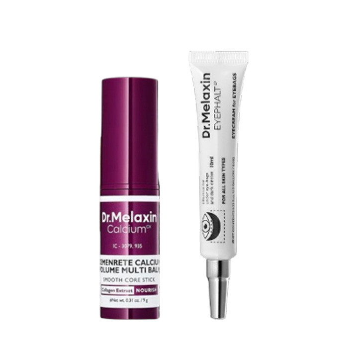 Dr. Melaxin - Eyephalt Eyecream for Eyebags - 10ml (1ea) & Cemenrete Calcium Volume Multi Balm - 9g (1ea) Set | Stylevana